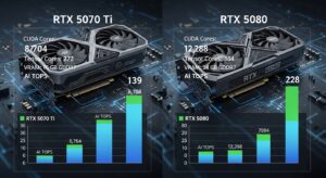 GTX 5070ti 와 5080 비교